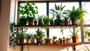 indoor plant shelf ideas